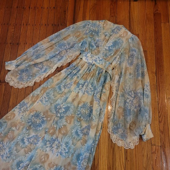 Rare Ethereal Floral Vintage Dress - Picture 7 of 8